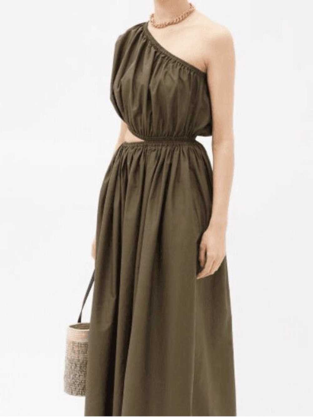Matteau Cocoon 100% Cotton Dress- Green